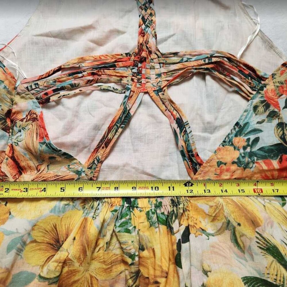 New women's XL Anthropologie x Pilcro halter tiered maxi dress - Picture 10 of 12